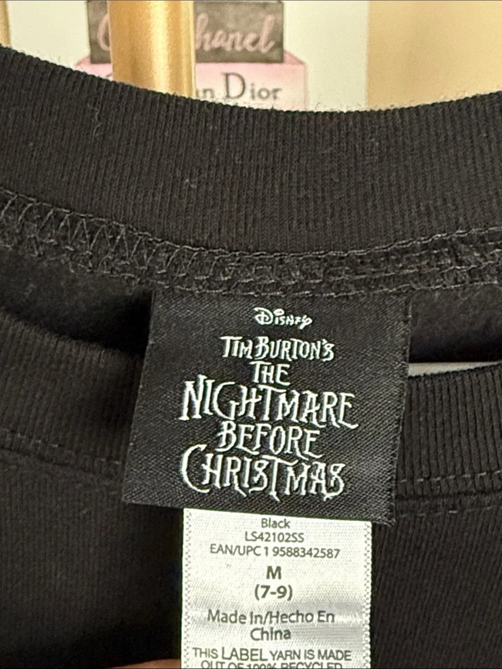 Disney Black Crewneck Sweater The Nightmare Before Christmas Jack Faces